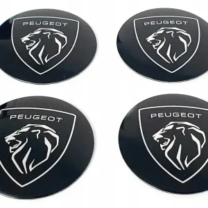 PEUGEOT NAKLEJKI EMBLEMAT ZNACZKI 60mm NOWE LOGO Nowość