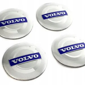 VOLVO LOGO NAKLEJKI EMBLEMATY ZNACZKI 56mm ALUMINIOWY 4szt Oferta limitowana