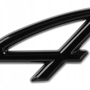 Emblemat samoprzylepny znaczek PORSCHE 911 CARRERA 4 3x1,8 cm Czarny Tani