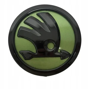 Kup teraz EMBLEMAT na PRZÓD TYŁ logo SKODA FABIA OCTAVIA SUPERB 90mm zielony