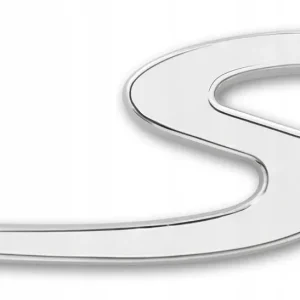 Oferta limitowana Emblemat samoprzylepny znaczek PORSCHE 911 CARRERA S 6x2,7 cm Srebrny