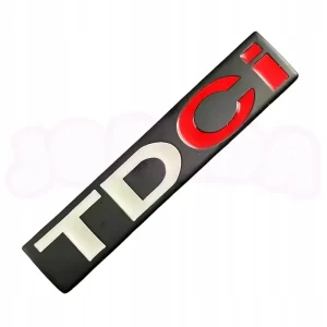 EMBLEMAT TDCI FORD tył KLAPA bagażnik FIESTA FOCUS 8,1x1,6cm CZARNY-B-CZ Autentyczny