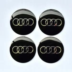 Tylko dziś 4 szt. AUDI 56 mm aluminiowe emblematy naklejki logo na dekielki kołpaki