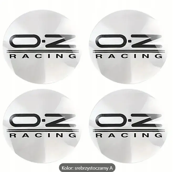 OZ RACING LOGO NAKLEJKI EMBLEMATY ZNACZKI 64mm ALUMINIOWE 4szt Promocja
