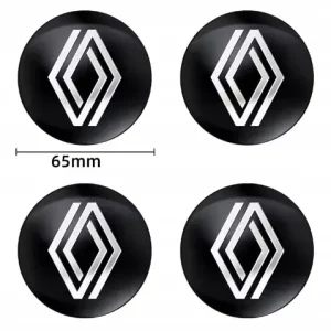 Rabat RENAULT NAKLEJKI EMBLEMATY ZNACZKI ALUMINIOWE 65mm NOWE LOGO