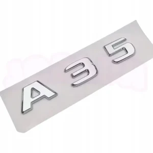 Ekspresowa dostawa EMBLEMAT A35 tył znaczek MERCEDES naklejka PREMIUM CHROM srebrny