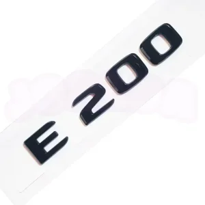 Ekspresowa dostawa EMBLEMAT E200 tył znaczek MERCEDES naklejka PREMIUM czarny