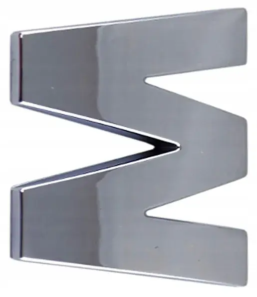 B8G97 LITERKA CYFRA CYFRY CHROM W w EMBLEMAT LITER Darmowa dostawa