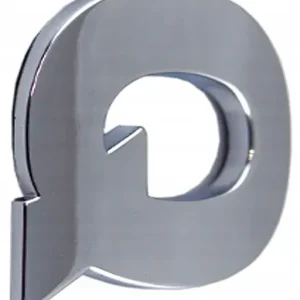 L5J11 LITERKA CHROM Q q DUŻA 5,6cm EMBLEMAT LITERA Wyprzedaż