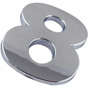 CYFRY U7R31 LITERA MAŁA CHROM 8 OSIEM EMBLEMAT CYF Promocja