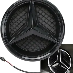 Wysoka jakość Emblemat Gwiazda w Grill LED Mercedes klasa G W463 VITO V W447 185mm czarny
