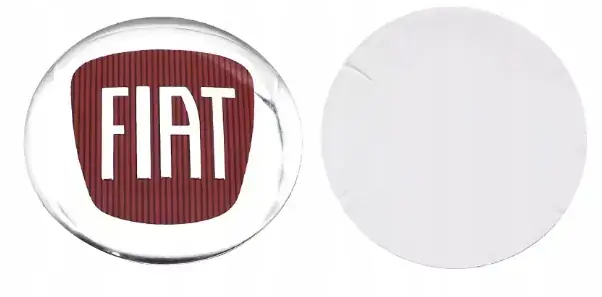 FIAT LOGO NAKLEJKI EMBLEMAT ZNACZKI 56mm ALUMINIOWE NA SZTUKI 1szt Oferta