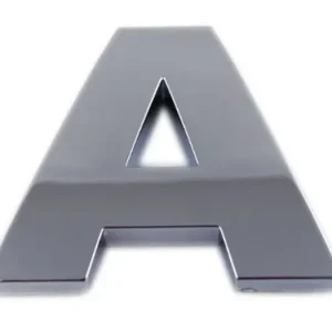 Ekspresowa dostawa EMBLEMAT LITERA LITERKA CHROM DUŻA A a 5,6cm