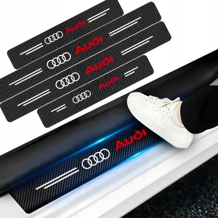 Popularny Naklejki ochronne na progi samochodu. AUDI.