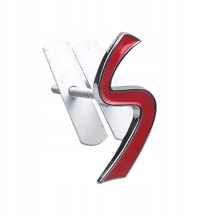 Bezpieczna płatność EMBLEMAT LOGO ZNACZEK DO MINI COOPER S METALOWY NA GRILL CZERWONY NOWY