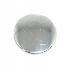 Najlepsza cena PEUGEOT naklejka emblemat felga kołpak 64mm lustrzany