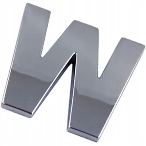 Bezpieczna płatność EMBLEMAT LITERA LITERKA CYFRA CYFRY CHROM W W J7W07