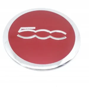 Szybka dostawa FIAT 500 naklejka emblemat felga kołpak 56 mm CZER