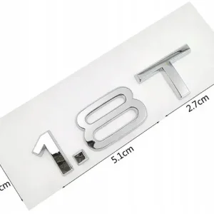 EMBLEMAT ZNACZEK LOGO DO AUDI NA TYŁ KLAPĘ 1.8T TFSI FSI SREBRNY POŁYSK Wyprzedaż