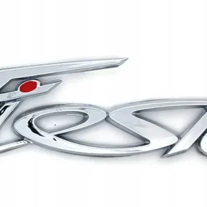 Zwrot pieniędzy FORD FIESTA EMBLEMAT LOGO ZNACZEK NAPIS FIESTA NA TYŁ KLAPA CHROM SREBRNY