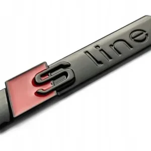 Zamów teraz 2x EMBLEMAT ZNACZEK AUDI S-LINE A1 A3 A4 A5 A6 A7 Q3 Q5 Q7 Q8 CZARNY POŁYSK