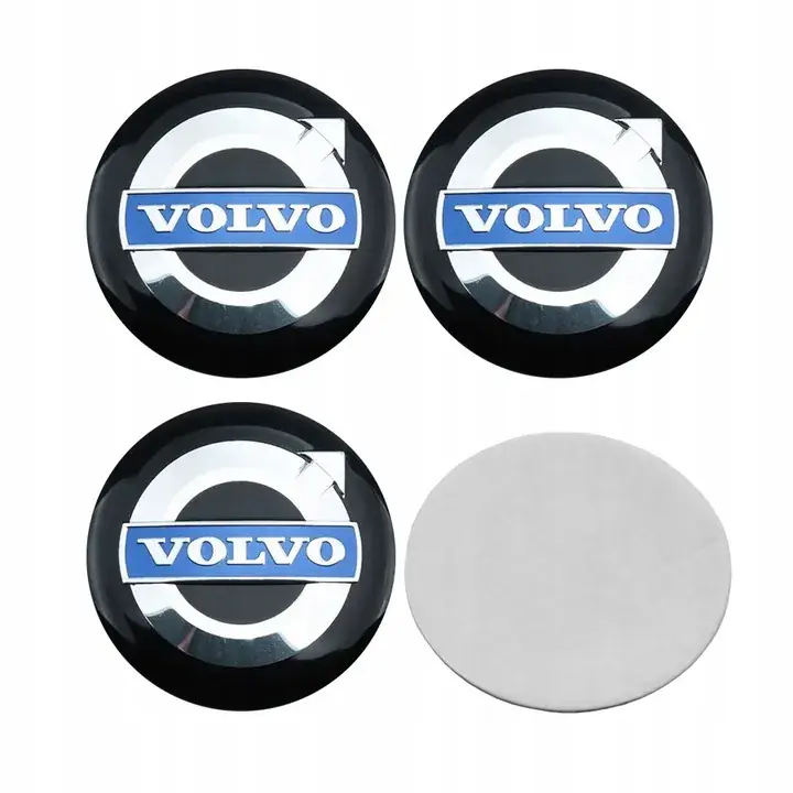 4SZT NAKLEJKI EMBLEMATY NA KOLA VOLVO 56MM Tylko dziś