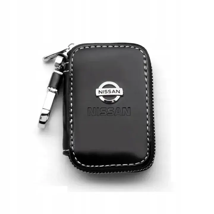 Oferta limitowana PIĘKNE Etui brelok na kluczyki NISSAN chrom Skóra