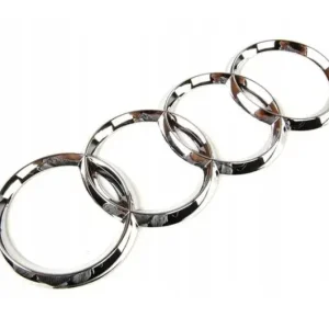 Emblemat logo znaczek na Tył Srebrny Audi A3, A4 B9, A6 C7, C8, Q3 Q5 200mm Rabat