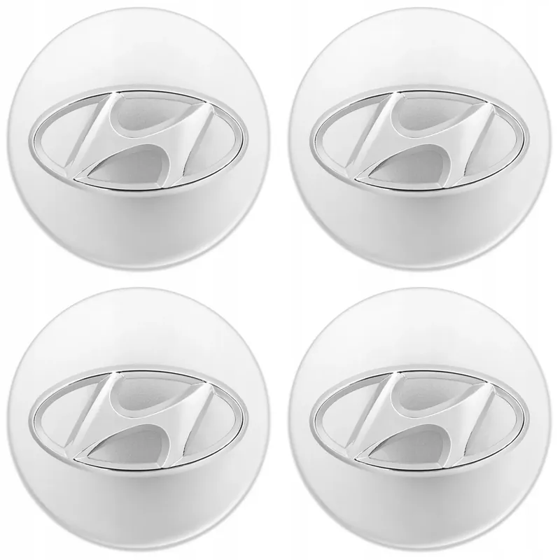 Dekielki zaślepki kapsle dekielek kołpaki do alufelg Hyundai 60 mm Srebrny Ostatnia szansa