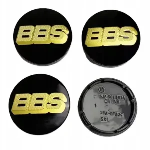 Popularny BBS DEKIELKI DEKLE KAPSLE ZNACZKI KOŁPAKI DO ALUFELG 4szt 56mm / 52mm ZŁOTE