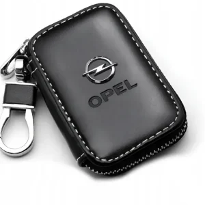 Premium PIĘKNE Etui brelok na kluczyki skórzane na klucz OPEL skóra CHROM NOWE