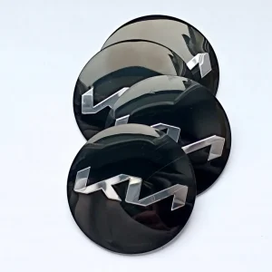 Bezpieczna płatność EMBLEMATY NAKLEJKI znaczki logo NA KOŁPAKI dekle felgi dekielki KIA 56 mm