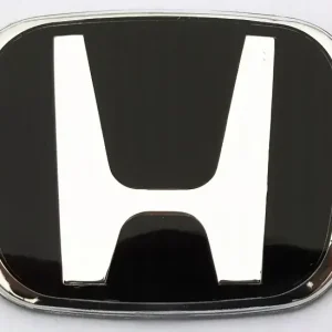 Honda emblemat znaczek logo chromowany czarny 53x43 NOWY do HONDY Autentyczny