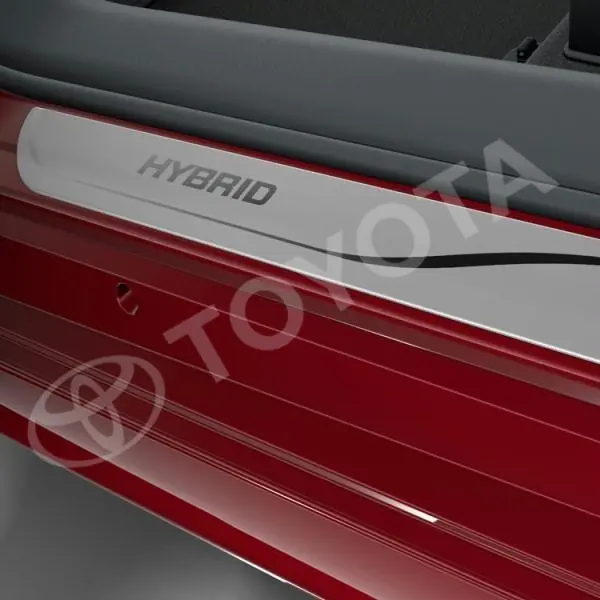 Bezpieczna płatność Nakładki progowe aluminiowe z napisem hybrid