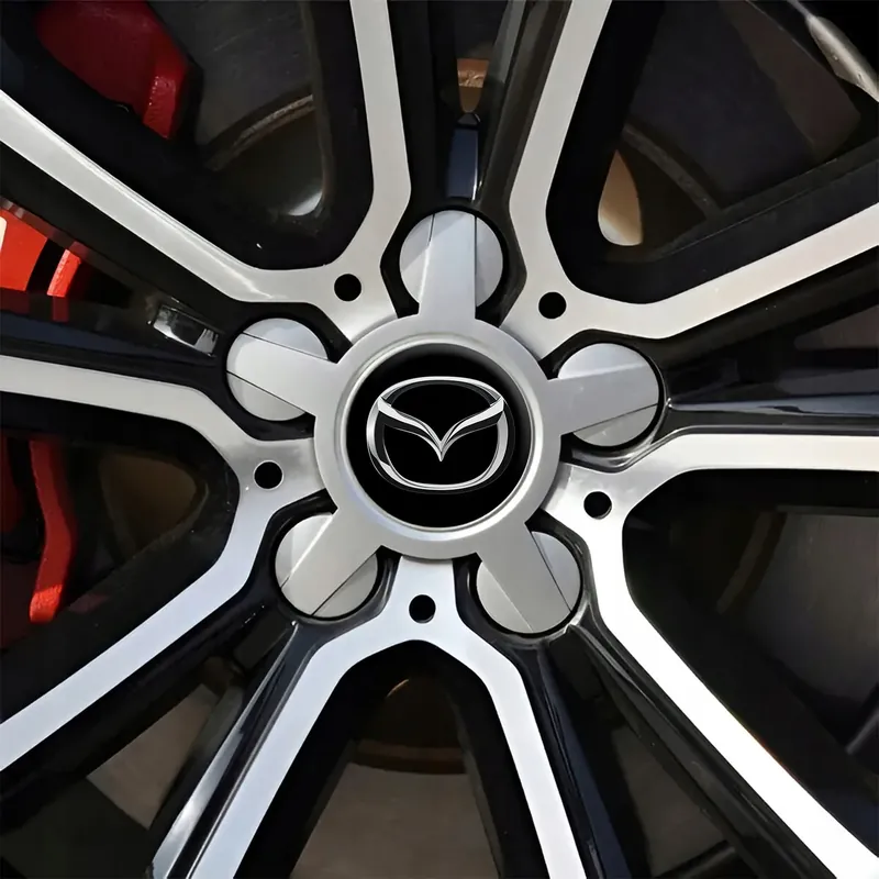 Popularny 4 Emblematy Dekielki na Felgi Kołpaki Koła MAZDA KOMPLET TOP 53mm