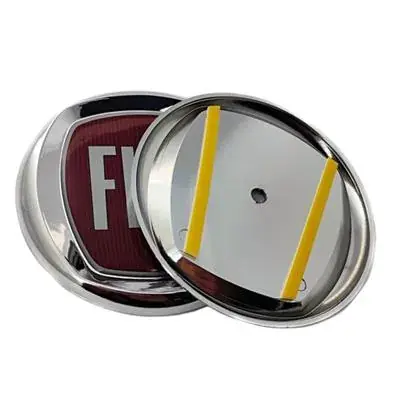 Wyprzedaż Emblemat logo znaczek Fiat 120mm czerwony
