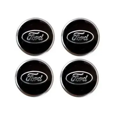 Naklejki na kołpaki emblemat Ford 60mm czarne alu Oferta limitowana