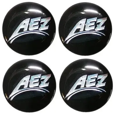 Naklejki na kołpaki emblemat AEZ 55mm silikonowe Promocja