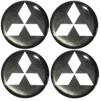 Wyprzedaż Naklejki na kołpaki emblemat MITSUBISHI 50mm c sil