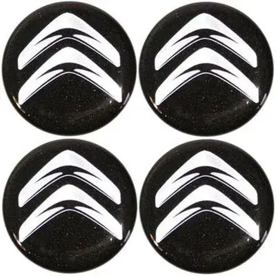 Rabat Naklejki na kołpaki emblemat Citroen 70mm czar sil