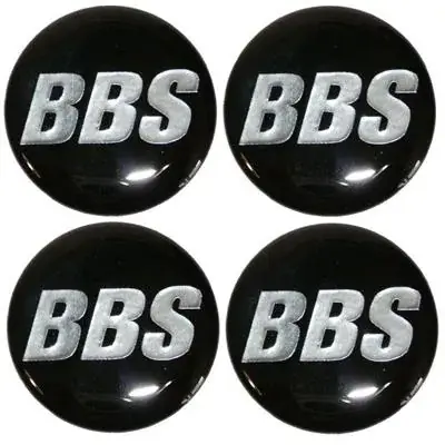 Oryginalny Naklejki na kołpaki emblemat BBS 70mm sil czarne