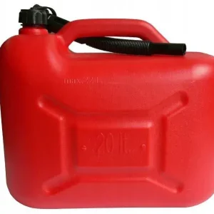 Kanister plastikowy na paliwo 20L czerwony + lejek Najlepsza cena