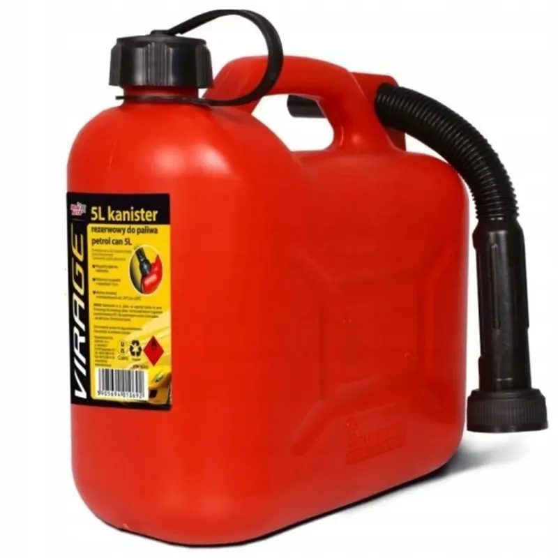 VIRAGE Kanister Rezerwowy Do Paliwa Lub Oleju Napędowego Z Lejkiem 5l Autentyczny