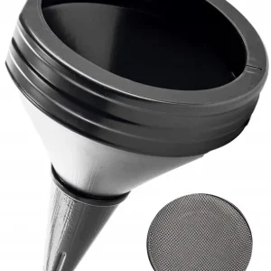 Nowość LEJEK DUŻY 21cm DO KANISTRA BAKU PALIWA WODY PŁYNÓW OLEJU Z SITKIEM SITKO