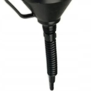 Zwrot pieniędzy Lejek DUŻY PLASTIKOWY do paliwa oleju Składany z SITKIEM UCHWYTEM RURKĄ