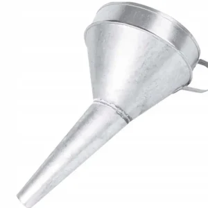 Lejek do paliwa metalowy krzywy z sitkiem Autentyczny