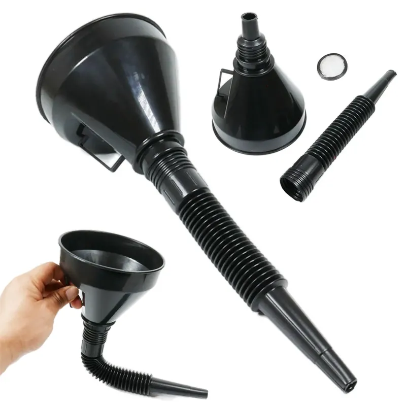 Zamów teraz Uniwersalny lejek do kanistra baku paliwa płynów oleju duży z sitkiem