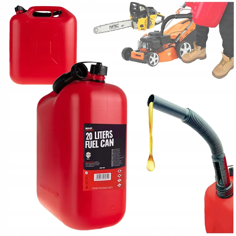 KANISTER 20L PALIWO OLEJ Karnister HDPE elastyczny lejek HOMOLOGACJA EU Zwrot pieniędzy