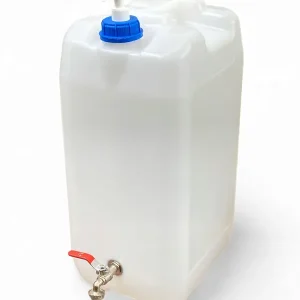 Szybka dostawa Kanister na wodę biały plastikowy z kranikiem i dozownikiem 30 L