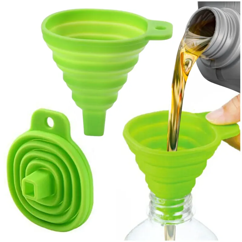 Zamów teraz SILIKONOWY LEJEK SAMOCHODOWY SKŁADANY ELASTYCZNY DO OLEJU PŁYNU UNIWERSALNY